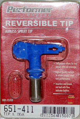 651-411 Paint Sprayer Reversible Airless Spray Tip Performer Series !SEALED!