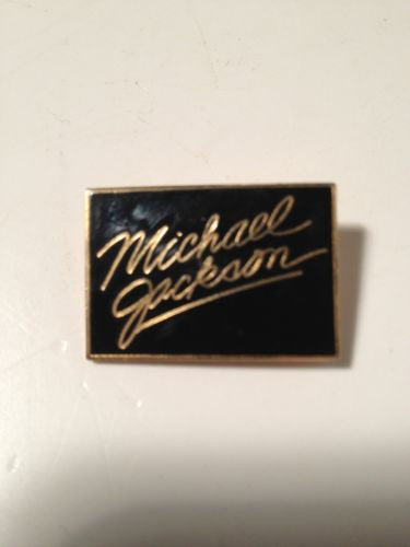 Michael Jackson Pin Gold And Black