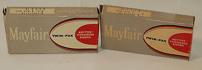 Mayfair Twin-Pak Roytype Typewriter Ribbon Black Red 112x99 919x16 VINTAGE!!!