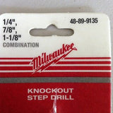Milwaukee Self-Start KO Step Drill 48-89-9135 Combo NEW!!!