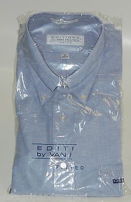 Dress Shirt Editions by Van Heusen Men 17 34/35 Light Blue !!NEW!!