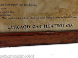 Chicago Car Heating Company Heating Diagram Railroad Vintage Antique Document
