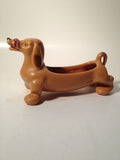 Weller pottery dachshund planter marked on belly