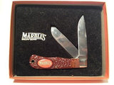 Marbles Large Rare 100 Years Centenial Buck Pocket Knife NEW!
