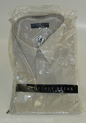 Dress Shirt Geoffrey Beene Men 17 1/2 34/35 Light Grey !!NEW!! Dress Shirt Geoffrey Beene Men 17 1/2 34/35 Light Grey !!NEW!!