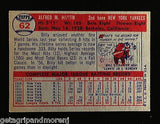Topps 1957 Billi Martin Baseball Card Yankees Hall of Fame