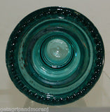 Hemingray 42 Insulator Antique Blue Green Glass Made in U.S.A.