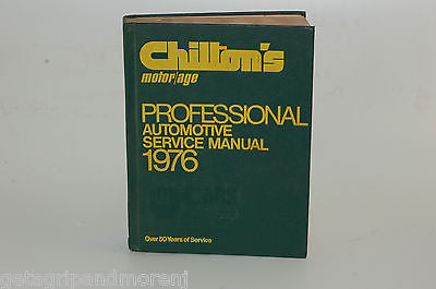 Chilton's Automotive Service Manual 1976