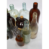 VTG/Antique BOTTLE, FLASK & CROCK LOT OF 14 Liquor WHISKY Rye GIN Wine SPIRITS +