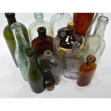 VTG/Antique BOTTLE, FLASK & CROCK LOT OF 14 Liquor WHISKY Rye GIN Wine SPIRITS +