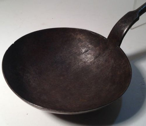 18th Century Tasting Spoon Large Antique Wrought Iron Exhibit Piece Pre-Revolution