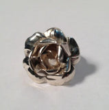 Sterling Silver Pretty Rose Flower Ring - Size 5