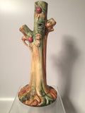 Weller Pottery Woodcraft Apple Trunk Vase!!