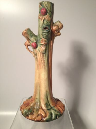 Weller Pottery Woodcraft Apple Trunk Vase!!