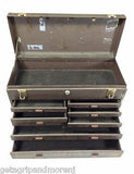 Kennedy 520 MACHINIST 7 Drawer Metal TOOL Box, Chest With Key!