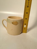 Beautiful Roseville Chick Creamware Mug Antique