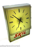 Skil Power Tools Lighted Electric CLOCK 1976 Store Cave Garage Advertisement