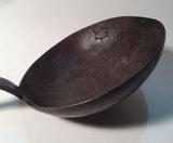 18th Century Tasting Spoon Large Antique Wrought Iron Exhibit Piece Pre-Revolution