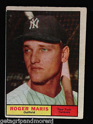 1961 Topps  Roger Maris #2 Hall of Fame Yankees Baseball Card