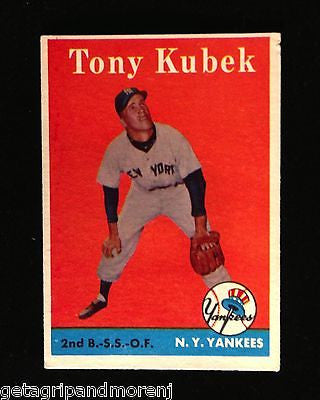 1958 Topps Tony Kubek #393 New York Yankess Baseball Card