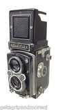 ROLLEIFLEX 3.5 Film Camera Made in Germany Carl Zeiss Vintage Antique
