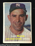 Topps Yogi Berra #2 1957 Yankees Hall of Fame