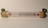 Gulf Oil Thermometer - With Hooks To Mount On Wall