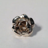 Sterling Silver Pretty Rose Flower Ring - Size 5