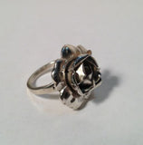 Sterling Silver Pretty Rose Flower Ring - Size 5