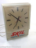 Skil Power Tools Lighted Electric CLOCK 1976 Store Cave Garage Advertisement