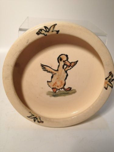 1930'S Weller Art Pottery Zona Childs Dish "Strutting Duck" - Collectible!!