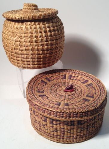 Indian Baskets Hand Woven Antique