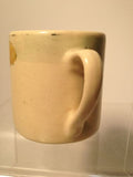 Beautiful Roseville Chick Creamware Mug Antique