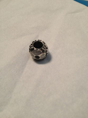 Pandora Sterling Silver Black And White Daisy Flower!!