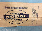 1954 Dodge Slide Film Program Ross Roy, Inc Advertising!! NIB!!