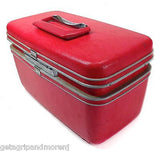 Samsonite Train Case Carry on Luggage Makeup Cosmetic  Dark Red
