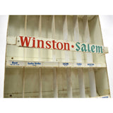 Vintage "WINSTON-SALEM" ADVERTISING CIGARETTE RACK General Store TOBACCO DECOR