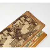 Antique STEREOSCOPE CARD Lot; 3 LOVE THEME STEREOVIEWS Keystone View c.1899-1900